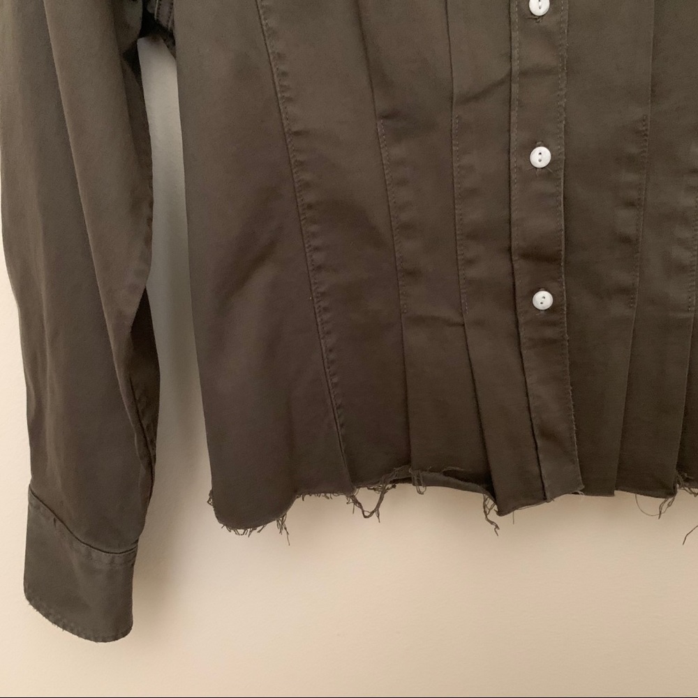 Current/ Elliott The Tella Structured Button Down - image 2